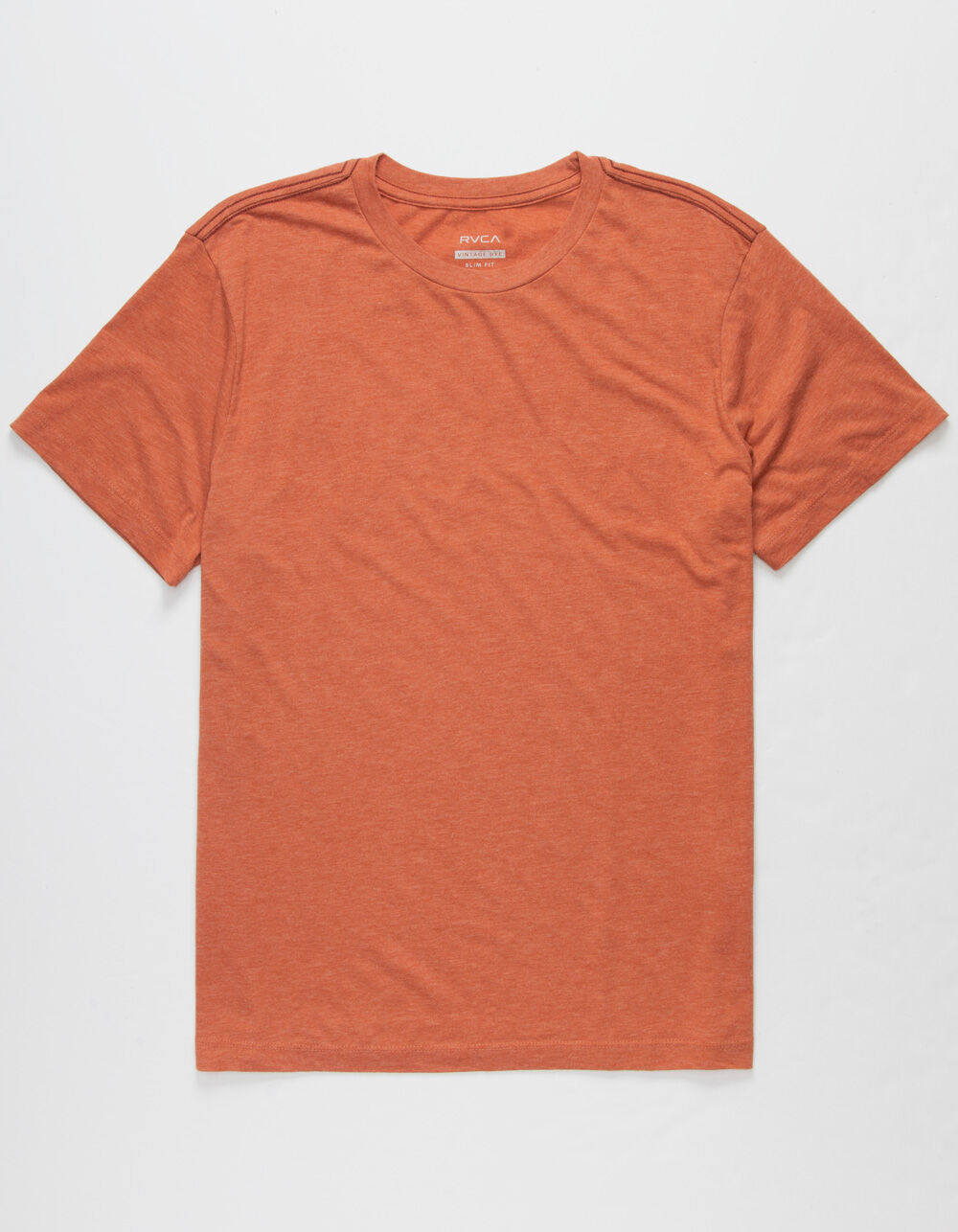 RVCA Solo Label Vintage Dye Mens Rust T-Shirt - RUST | Tillys