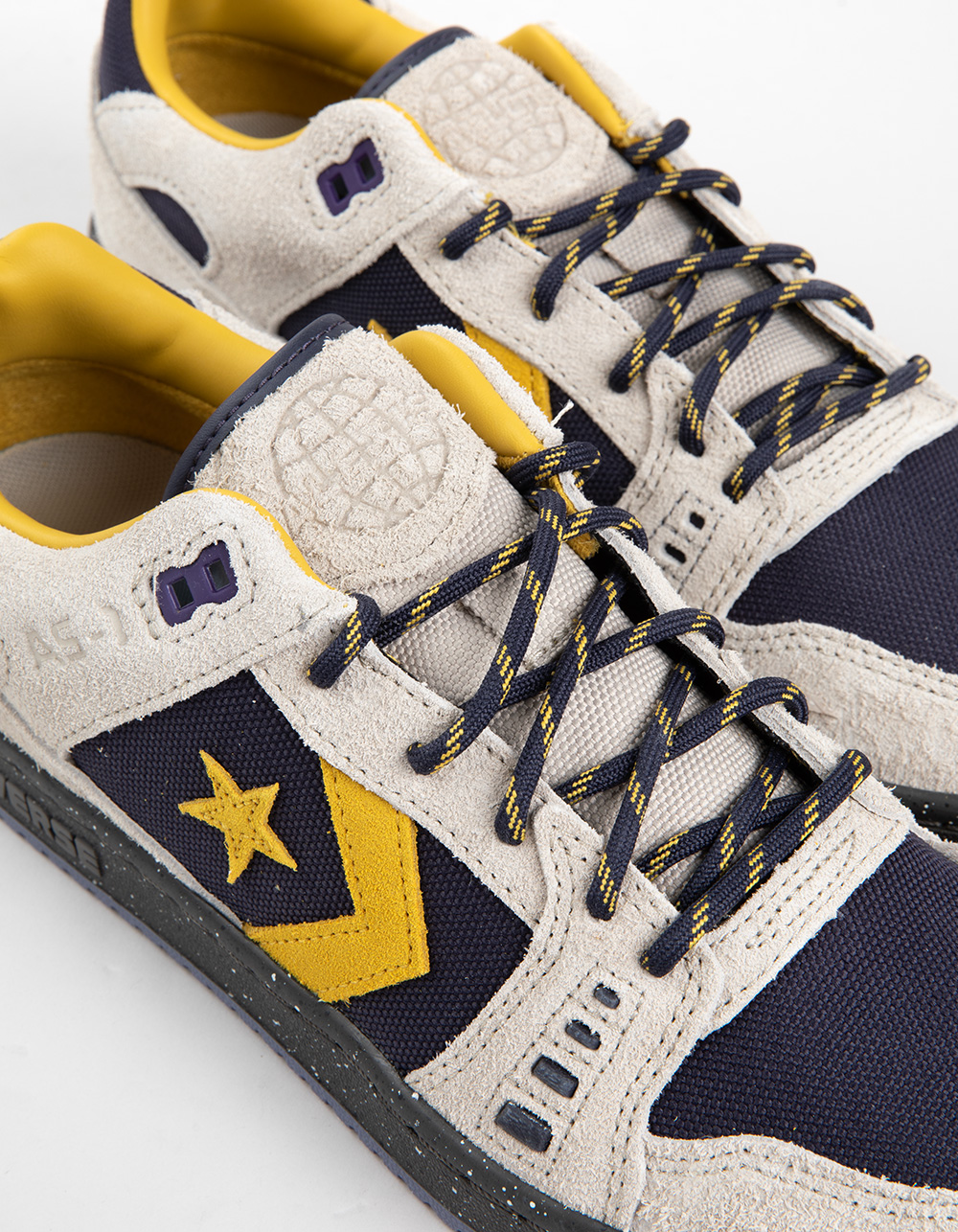 CONVERSE CONS AS-1 Pro Suede & Cordura Mens Low Top Shoes - NAVY/YELLOW