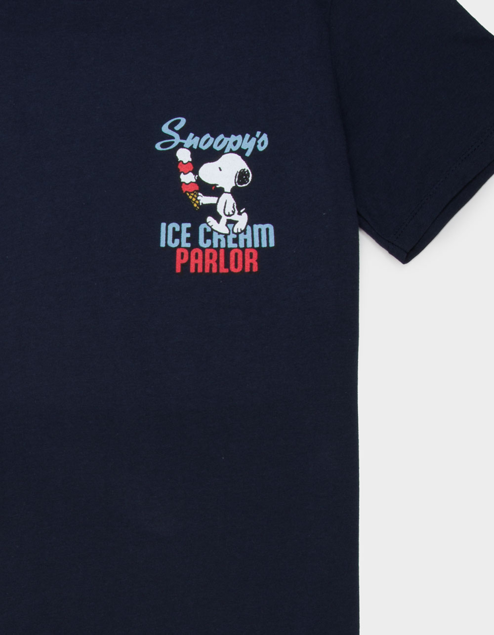 PEANUTS Ice Cream Parlor Boys Tee - NAVY