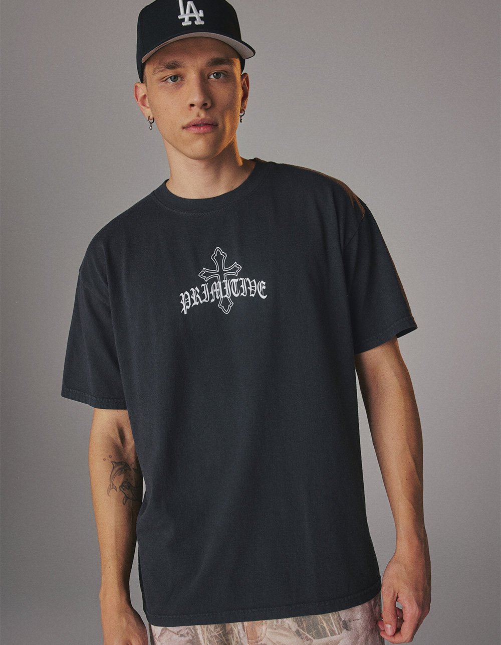 PRIMITIVE Forever Mens Boxy Tee - WASHED BLACK