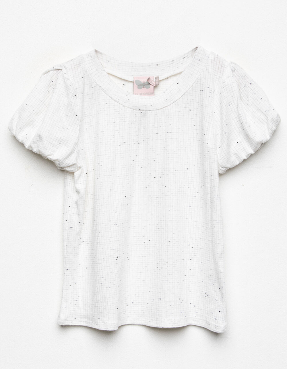 FOR ALL SEASONS Girls Puff Sleeve Top - IVORY | Tillys