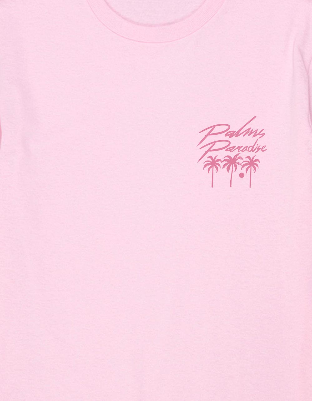 PARADISE PINK Palms Unisex Kids Tee - LIGHT