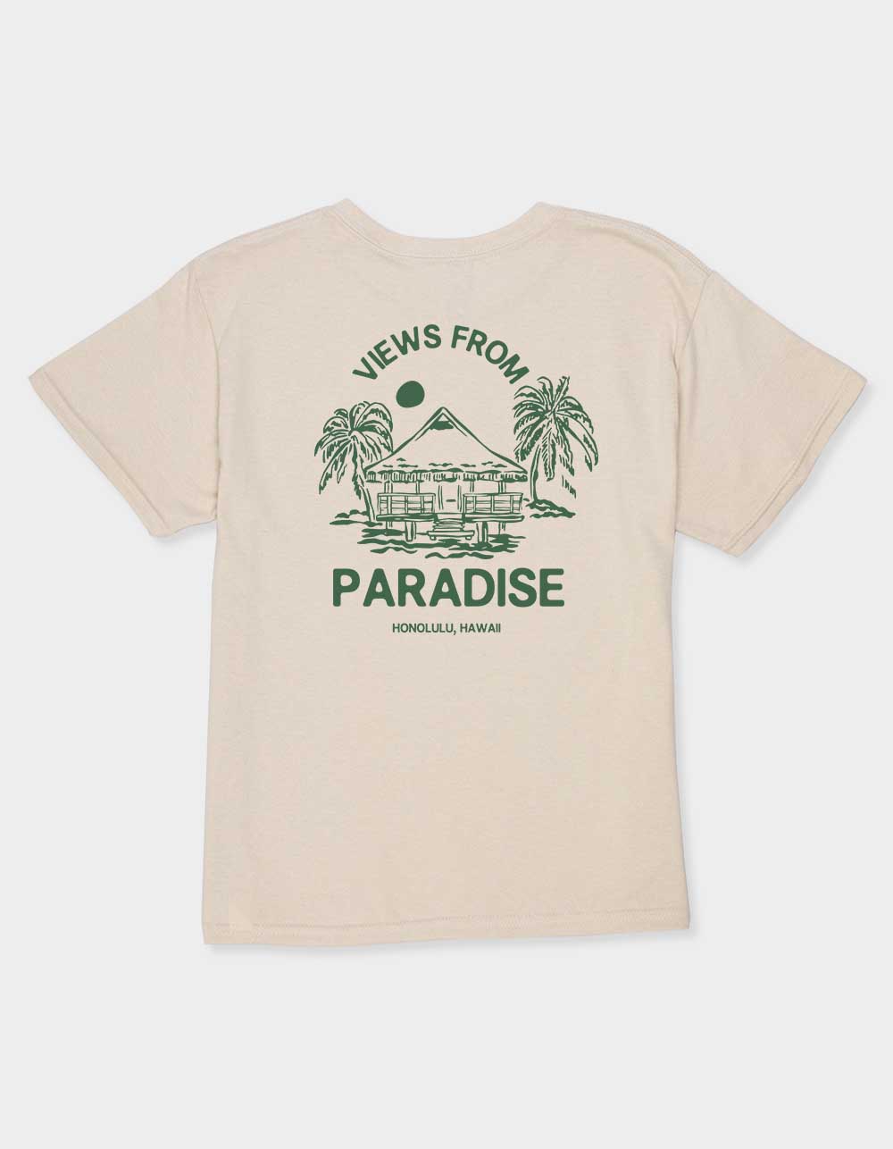 HAWAII Views From Paradise Unisex Kids Tee - SAND