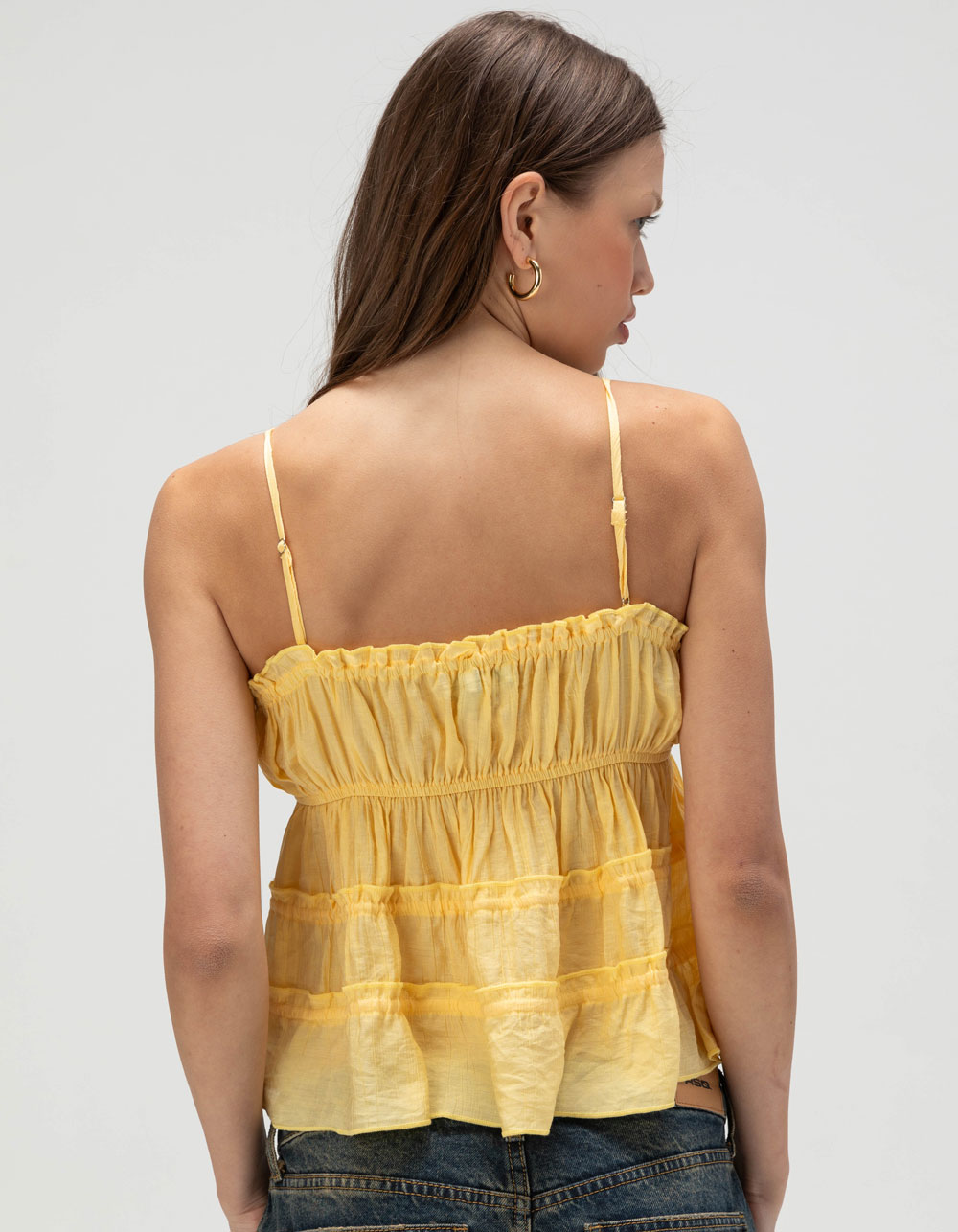 RSQ Womens Tie Cami - YELLOW