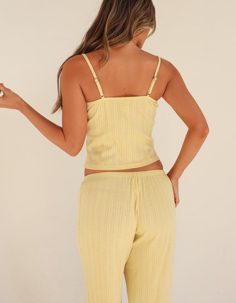 DIPPIN' DAISY'S Cupid Bandeau Tank Top - LT YELLOW