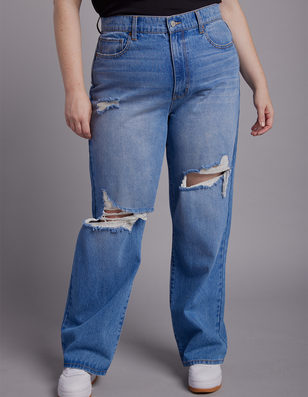 RSQ Womens High Rise Baggy Jeans - MEDIUM WASH | Tillys