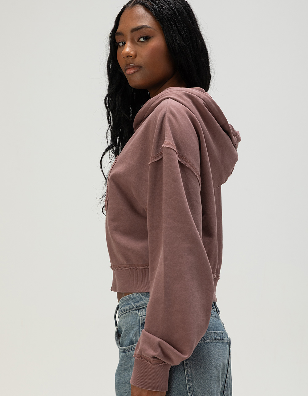 RIP CURL Archive Womens Zip-Up Hoodie - GRAPE