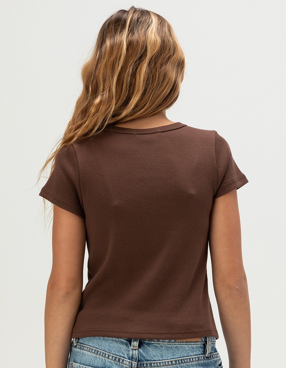 Full Tilt Lace Bow Girls Baby Tee