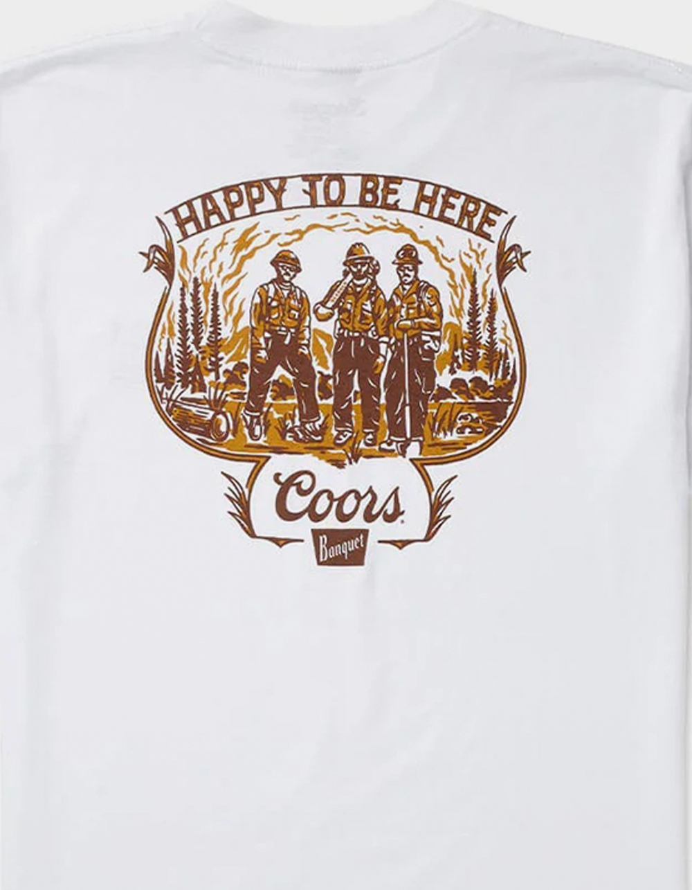 SEAGER x Coors Banquet Hotshots Mens Tee - WHITE