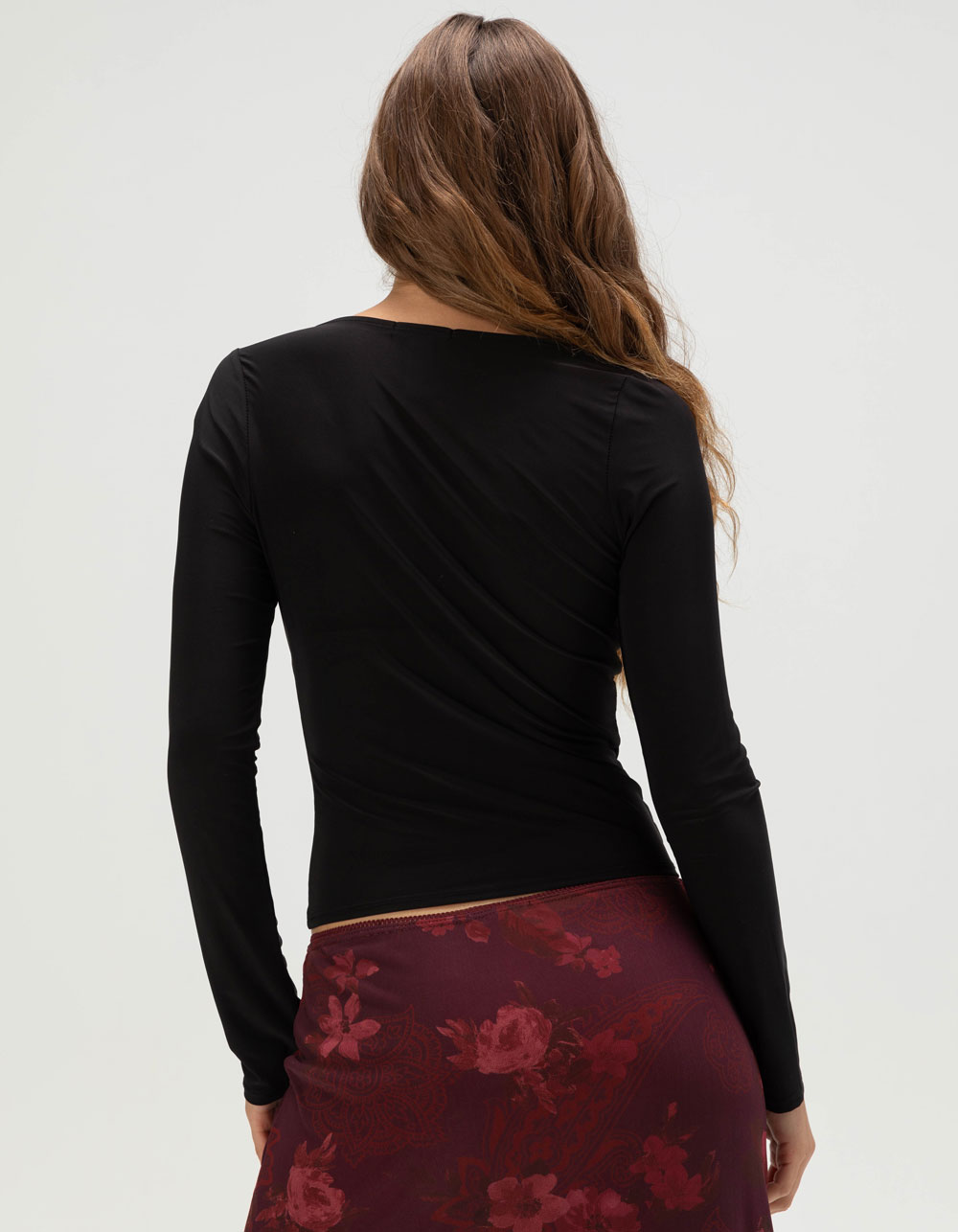 FULL TILT Hardware Womens Long Sleeve Top - BLACK