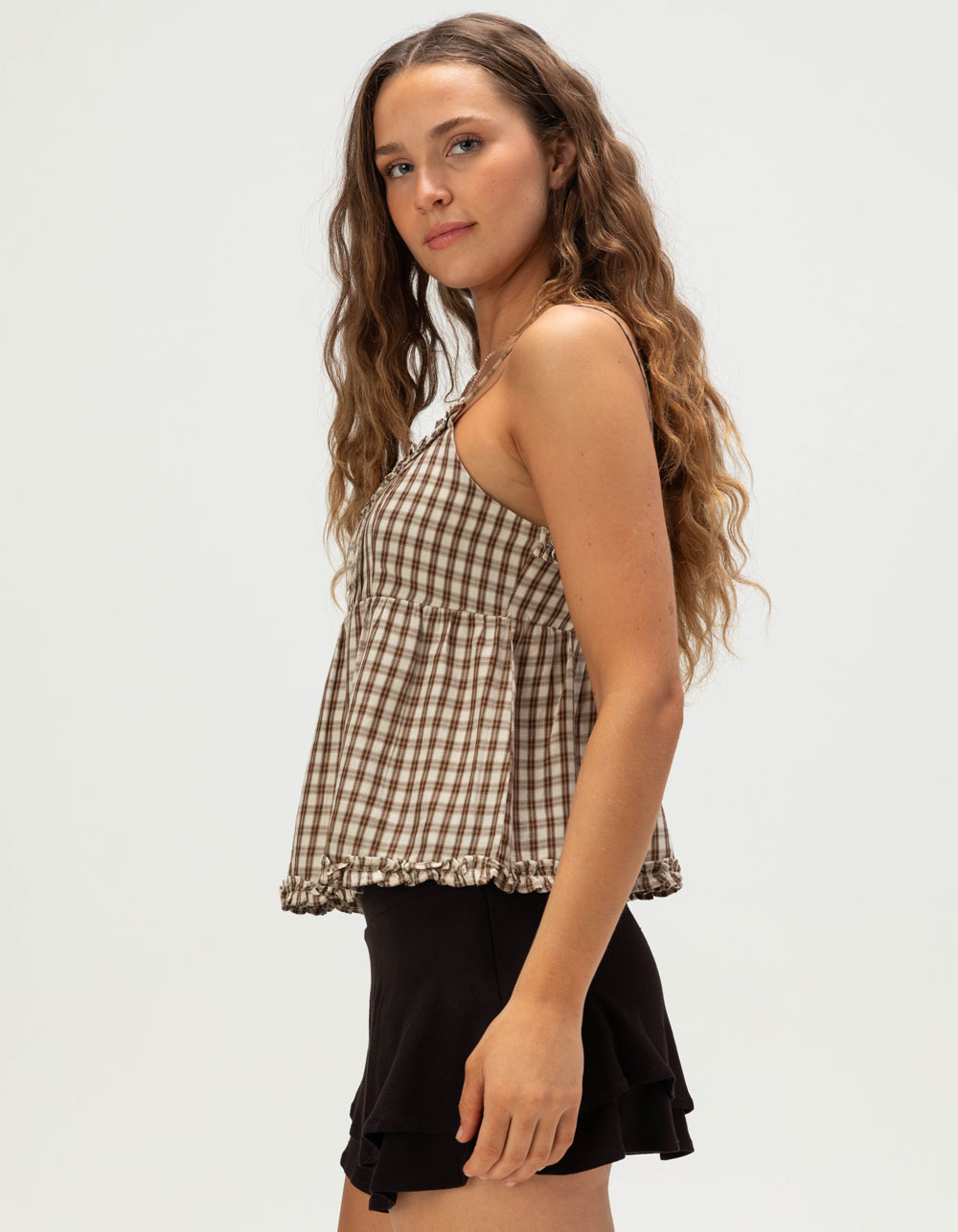 PATRONS OF PEACE Alma Womens Top - BROWN COMBO