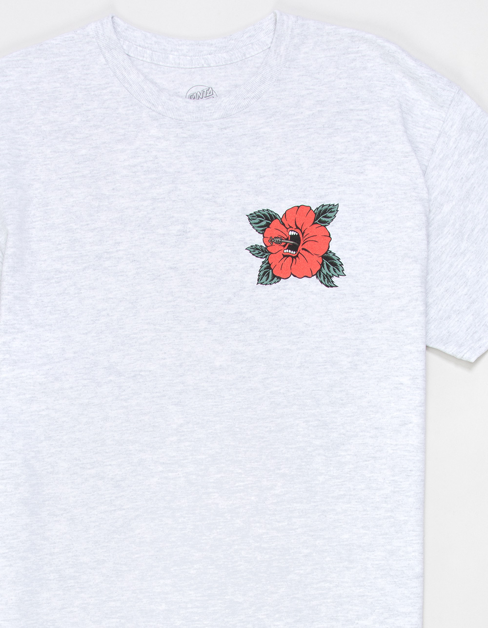 SANTA CRUZ Hibiscus Fill Dot Mens Tee - GRAY