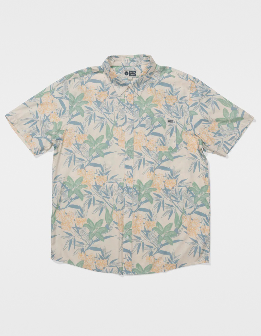 SALTY Crew Mens Button Up Shirt - OFF WHITE