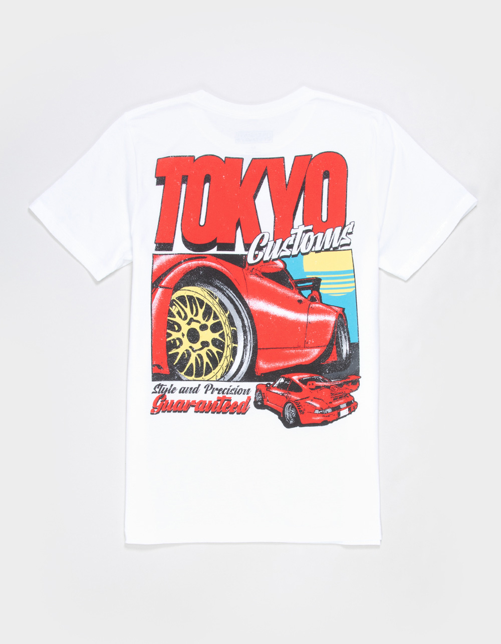 PLEASANT GETAWAY Tokyo Customs Boys Tee - WHITE