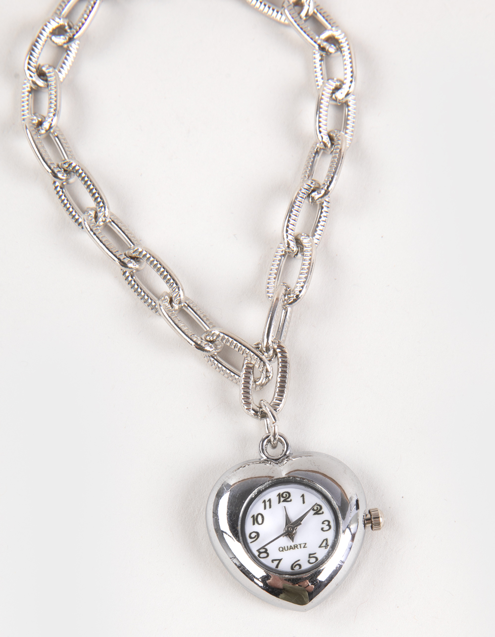 FULL TILT Heart Watch Bracelet  - SILVER