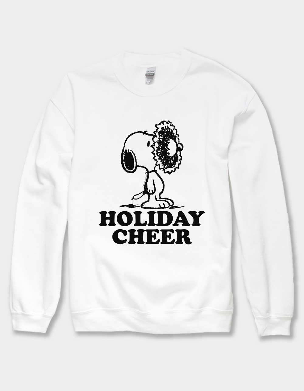 PEANUTS Holiday Cheer Unisex Crewneck Sweatshirt - WHITE