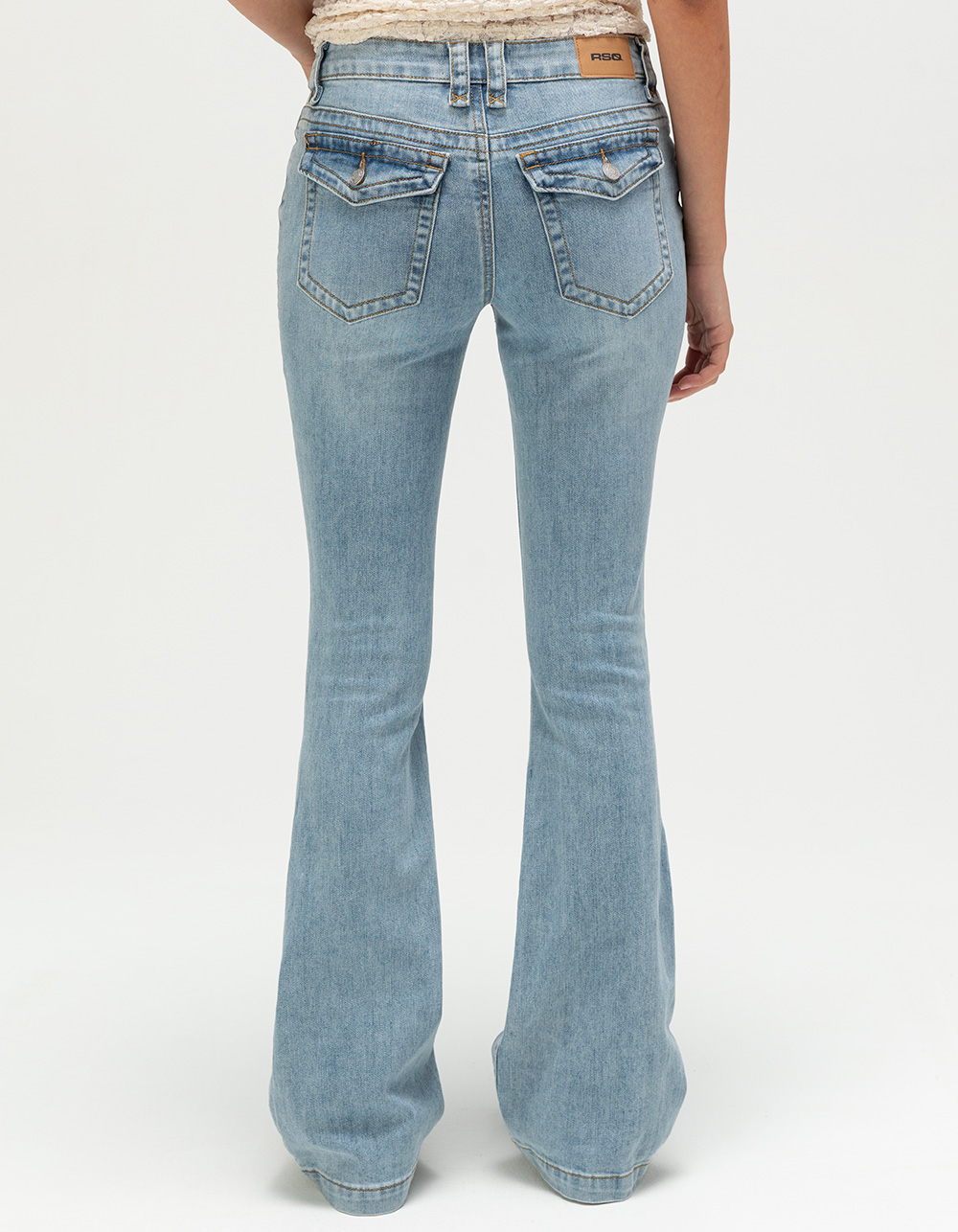 RSQ Womens Low Rise Bootcut Jeans - LIGHT WASH