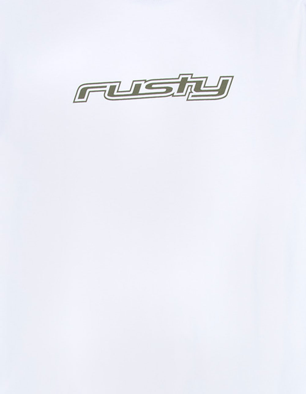 RUSTY Mens Ringer Tee - WHITE