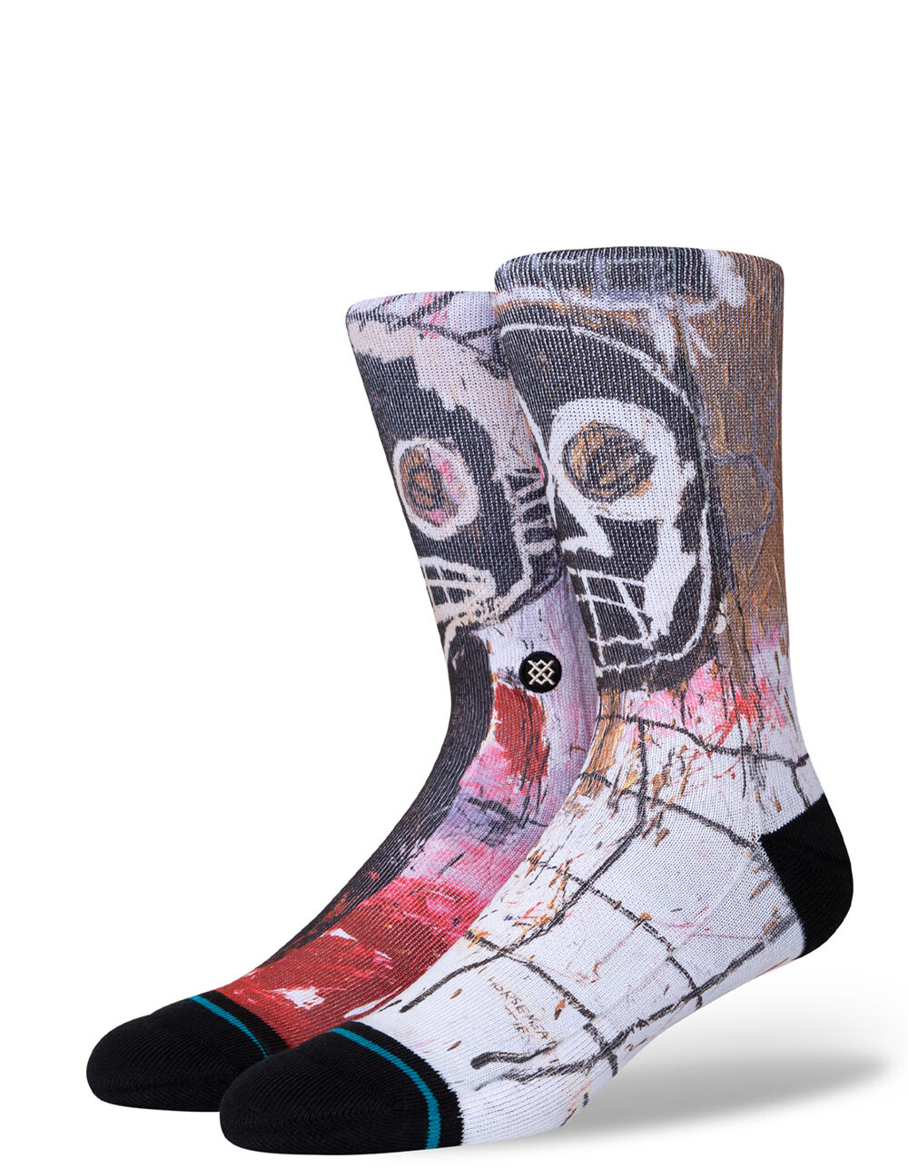 STANCE JeanMichel Basquiat Untitled 1982 Mens Crew Socks BLACK Tillys