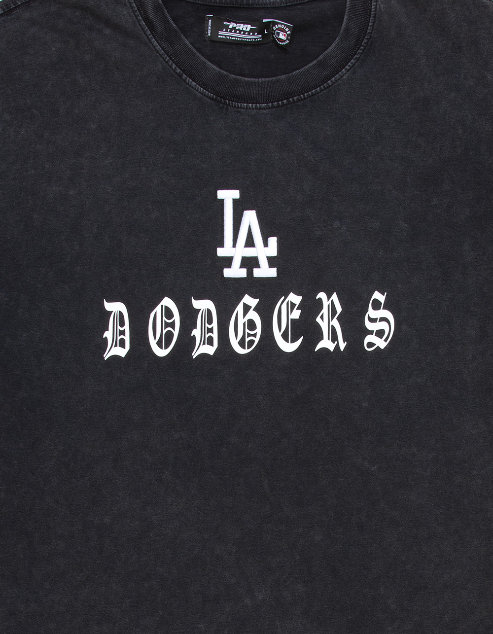 PRO STANDARD Los Angeles Dodgers Billboard Mens Boxy Tee - WASHED BLACK
