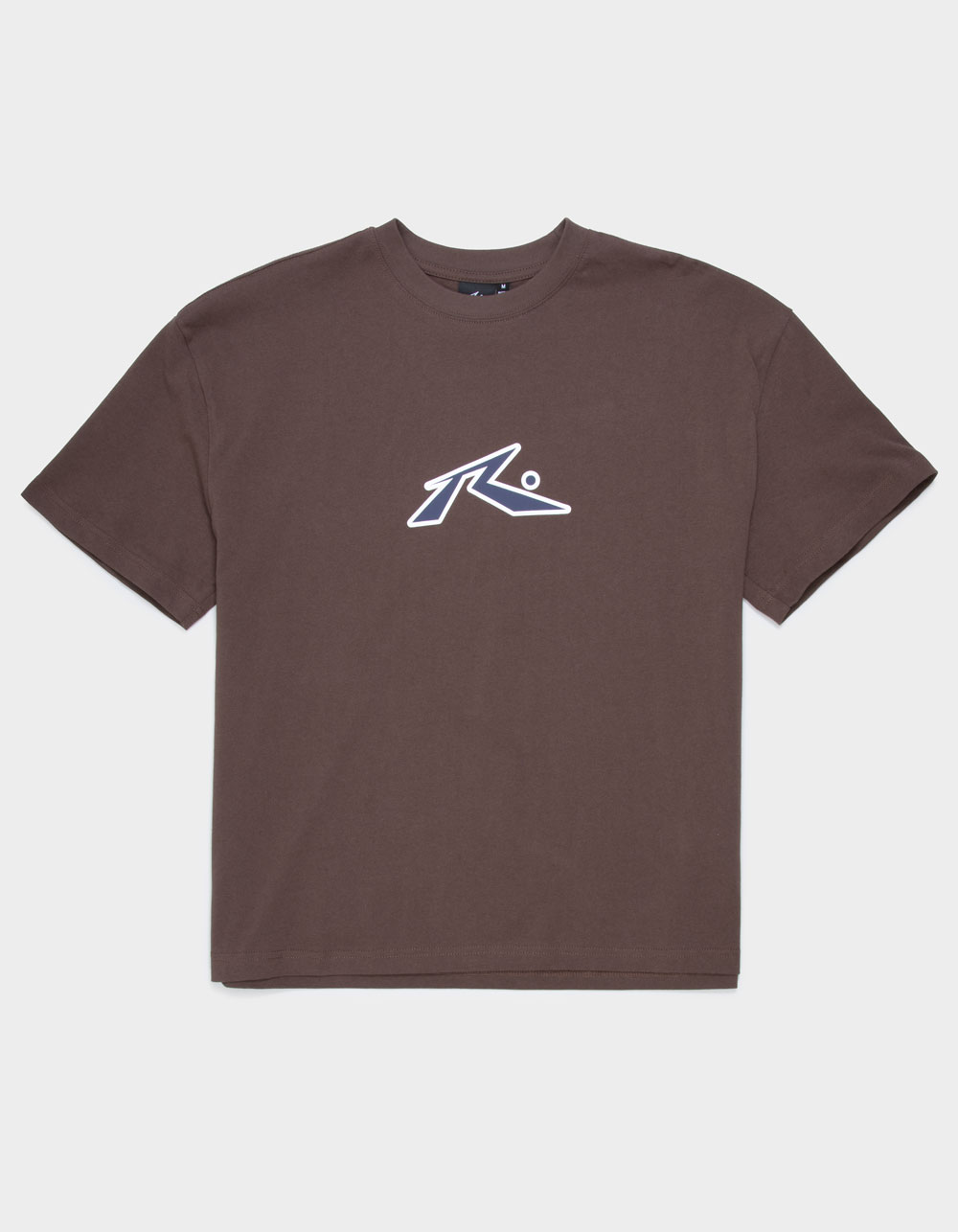 RUSTY Razor Mens Crop Tee - CHOCOLATE