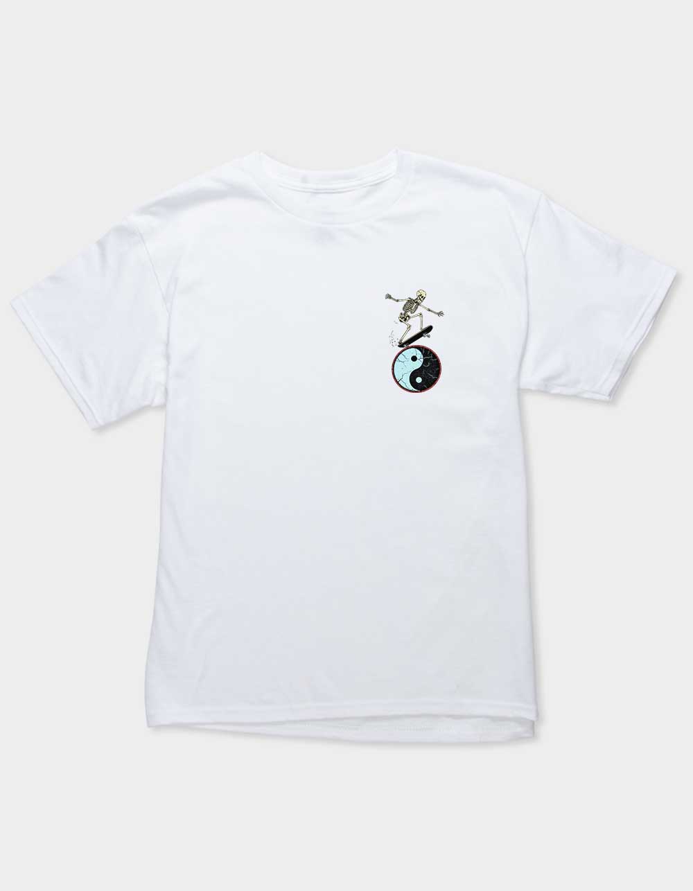 SKATE Yin Yang Crusher Unisex Kids Tee - WHITE