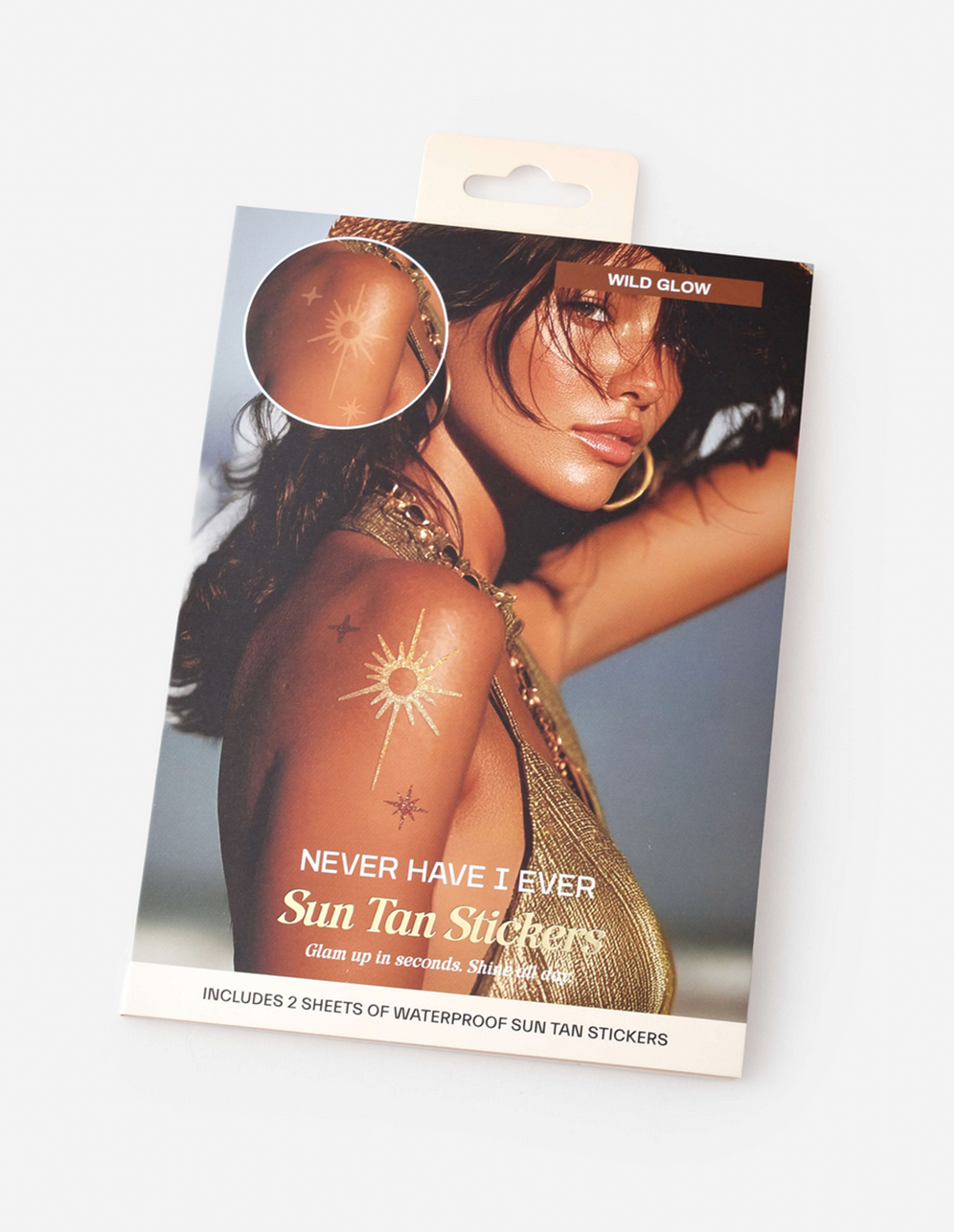 NEVER HAVE I EVER Wild Glow Sun Tan Stickers - MULTI