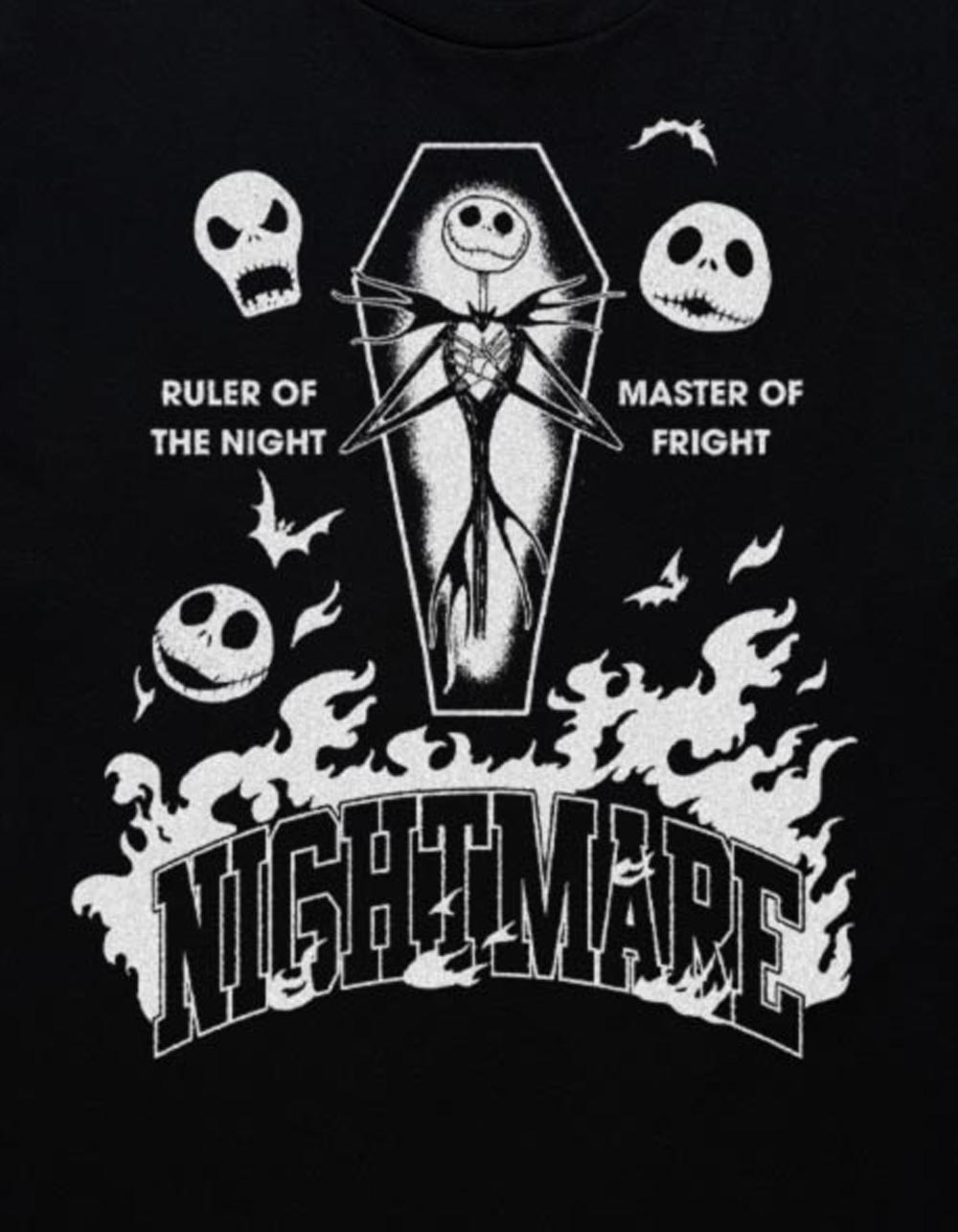 THE NIGHTMARE BEFORE CHRISTMAS Smashing Pumpkin Unisex Tee - BLACK
