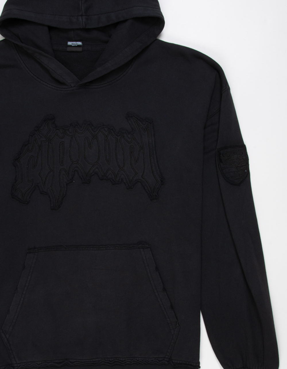 RIP CURL Archive Rota Goth Mens Hoodie - WASHED BLACK