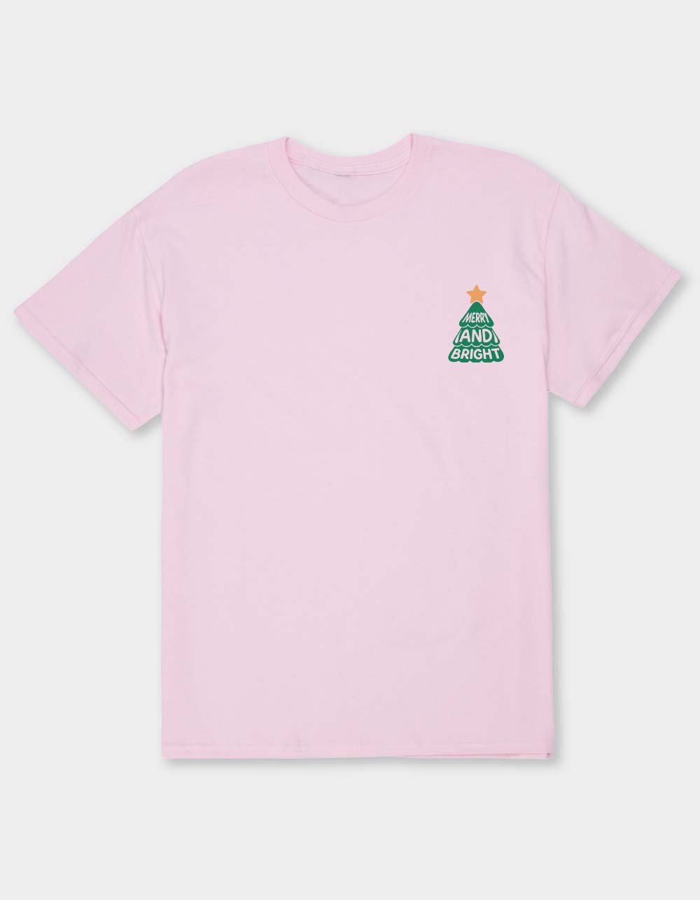 TREE Merry And Bright Floral Unisex Tee - LIGHT PINK