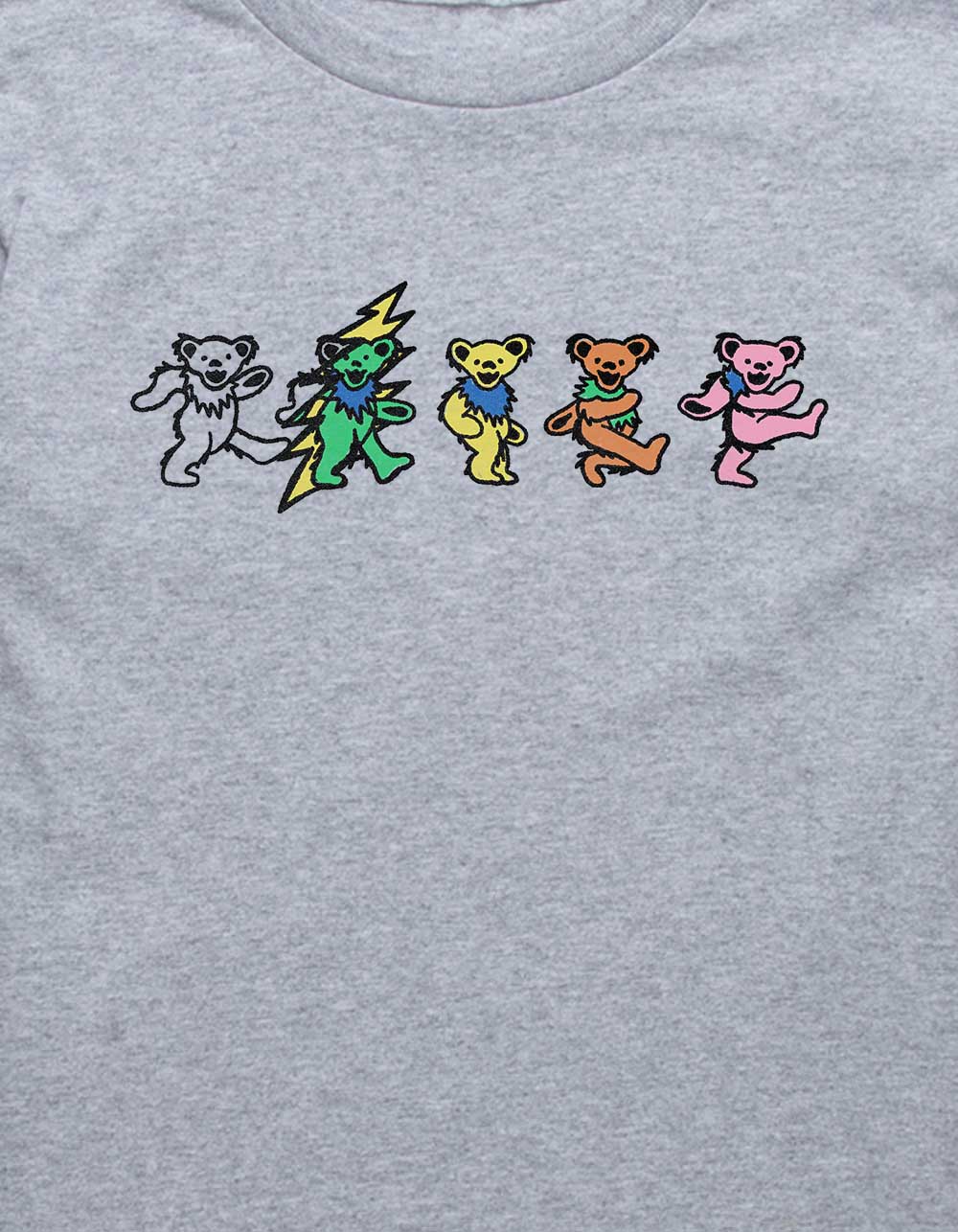 GRATEFUL DEAD Marching Bears Unisex Kids Tee - HEATHER GRAY
