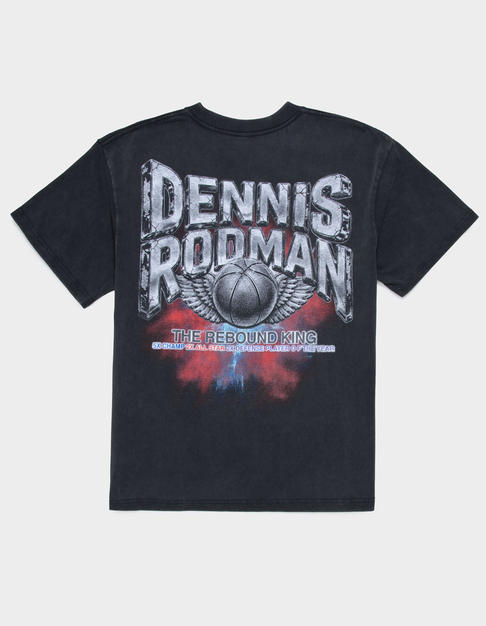 RODMAN BRAND Rebound King Mens Boxy Tee - WASHED BLACK