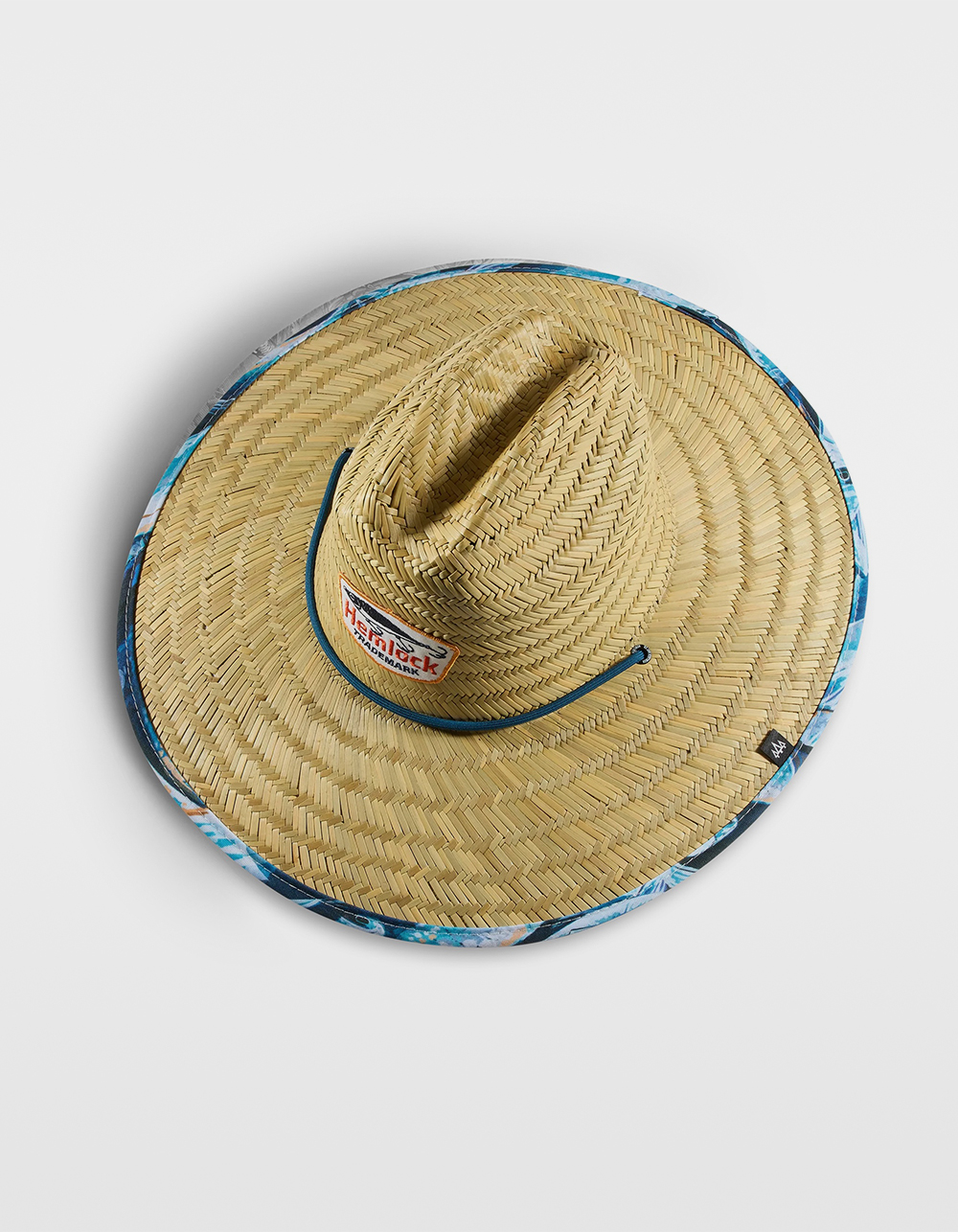 HEMLOCK HAT CO. Blue Fish Lifeguard Straw Hat - NATURAL