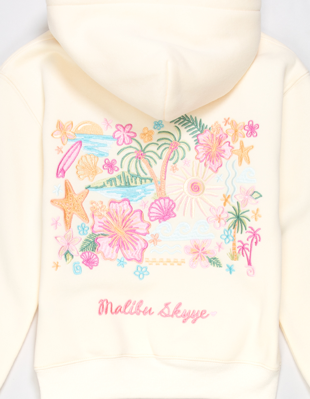 MALIBU SKYYE LA Tropical Girls Hoodie - CREAM