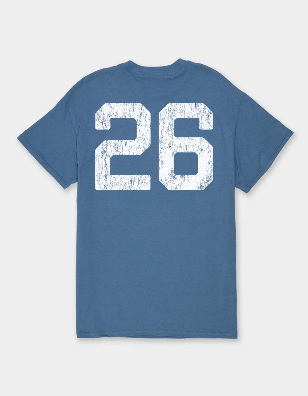 SENIORS Script Distressed Unisex Tee - INDIGO