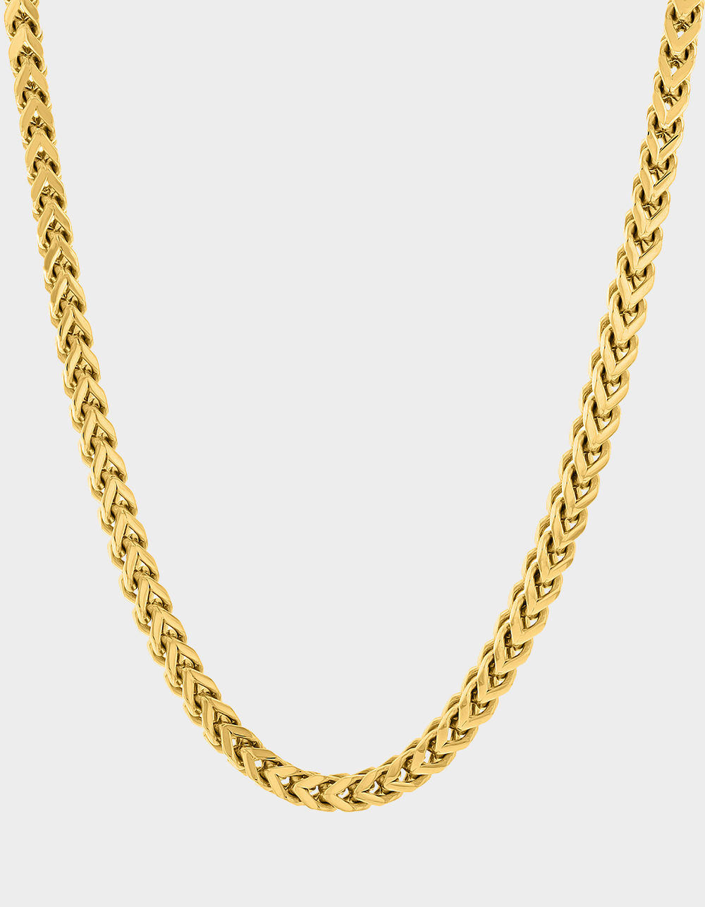STEEL NATION Stainless Steel With Yellow IP 3MM Franco Link Chain - GOLD