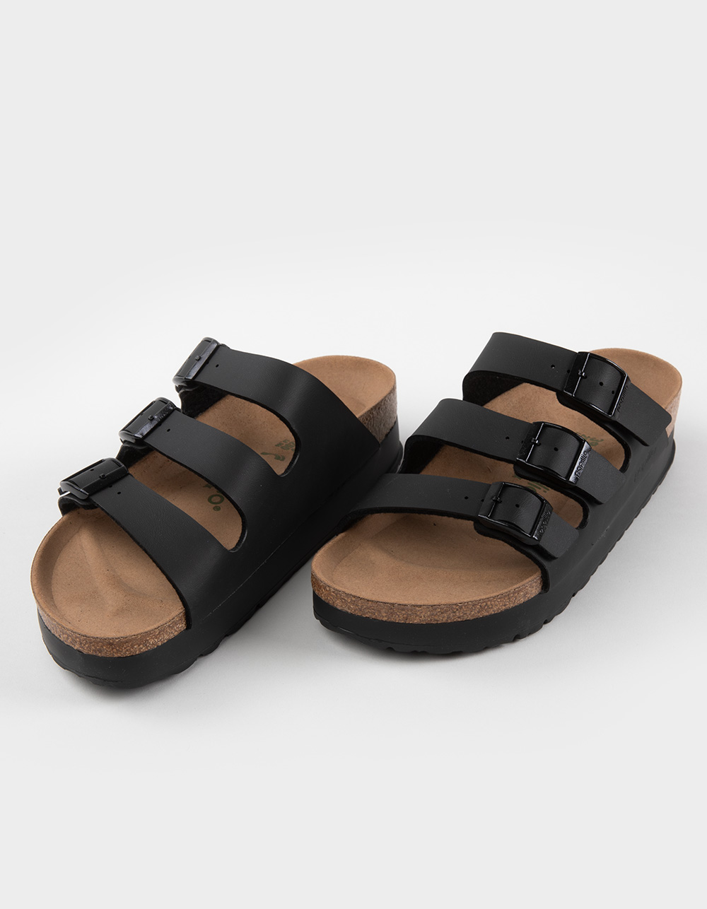 BIRKENSTOCK Florida Flex Womens Platform Sandals - BLACK