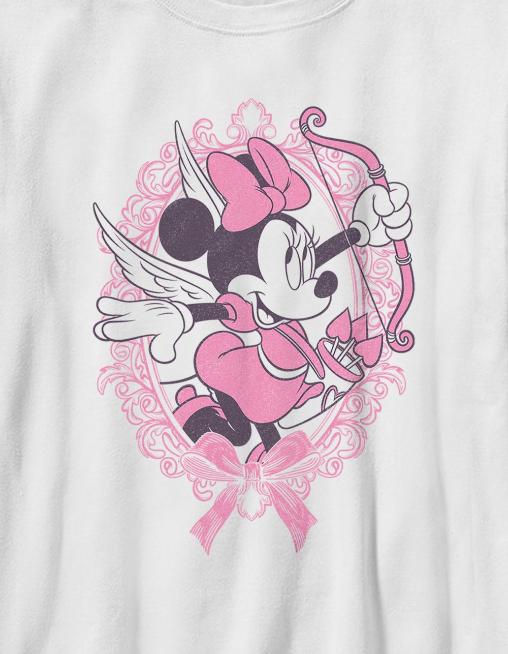 DISNEY Minnie Cupid Unisex Kids Tee - WHITE