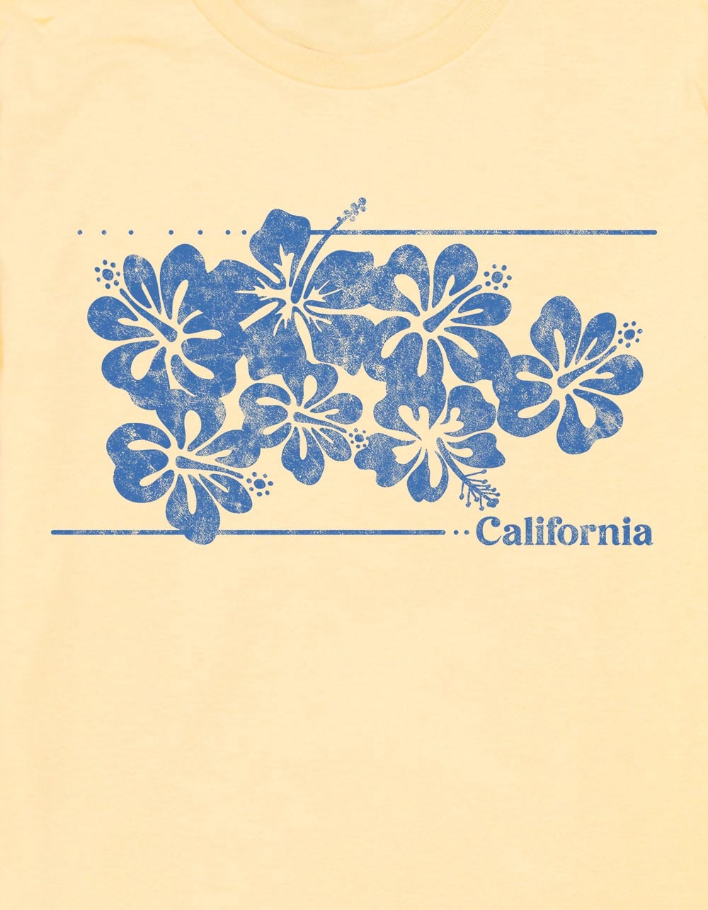 HIBISCUS California Unisex Kids Tee - LT YELLOW