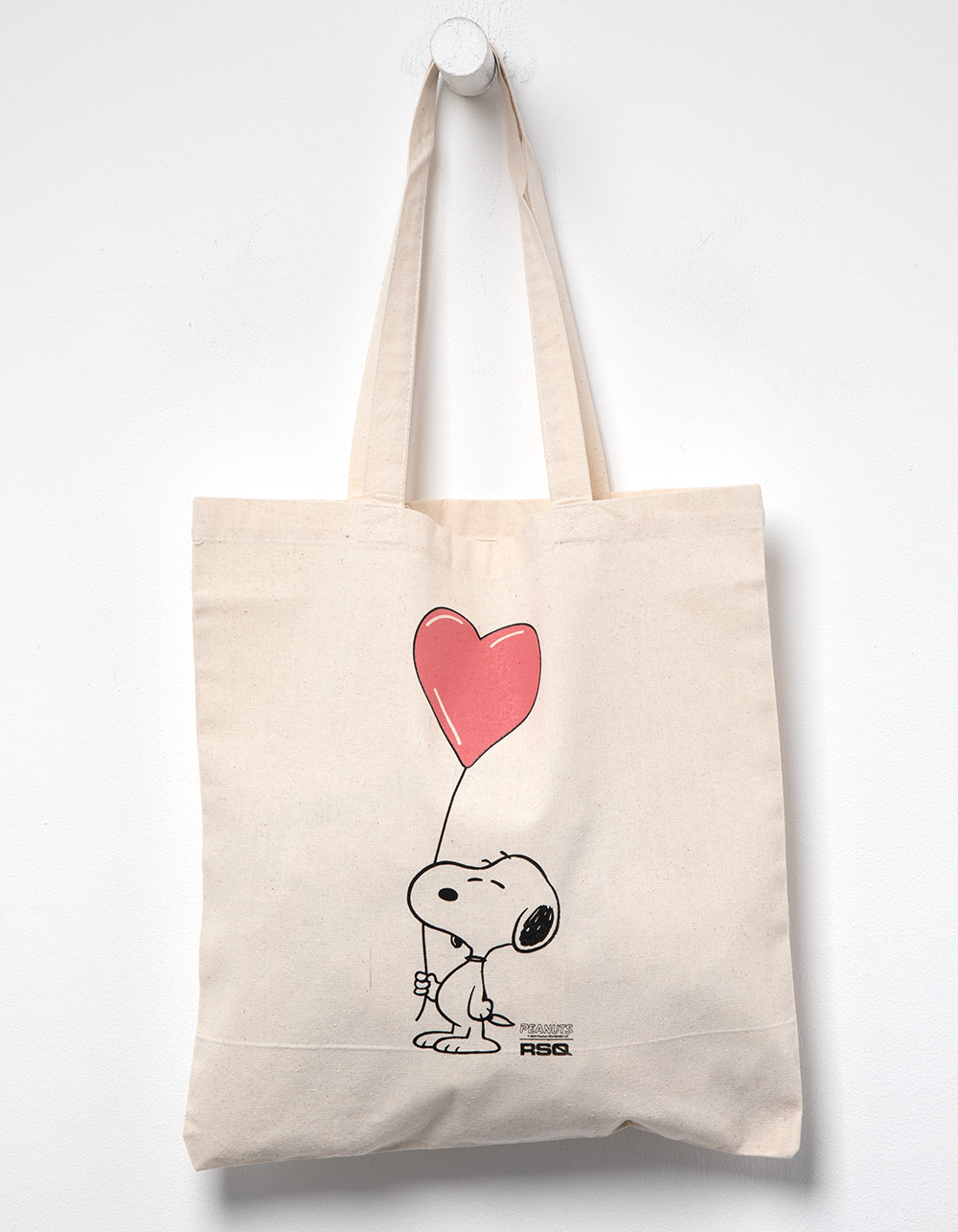 RSQ x Peanuts Love Collection Snoopy Heart Balloon Tote Bag