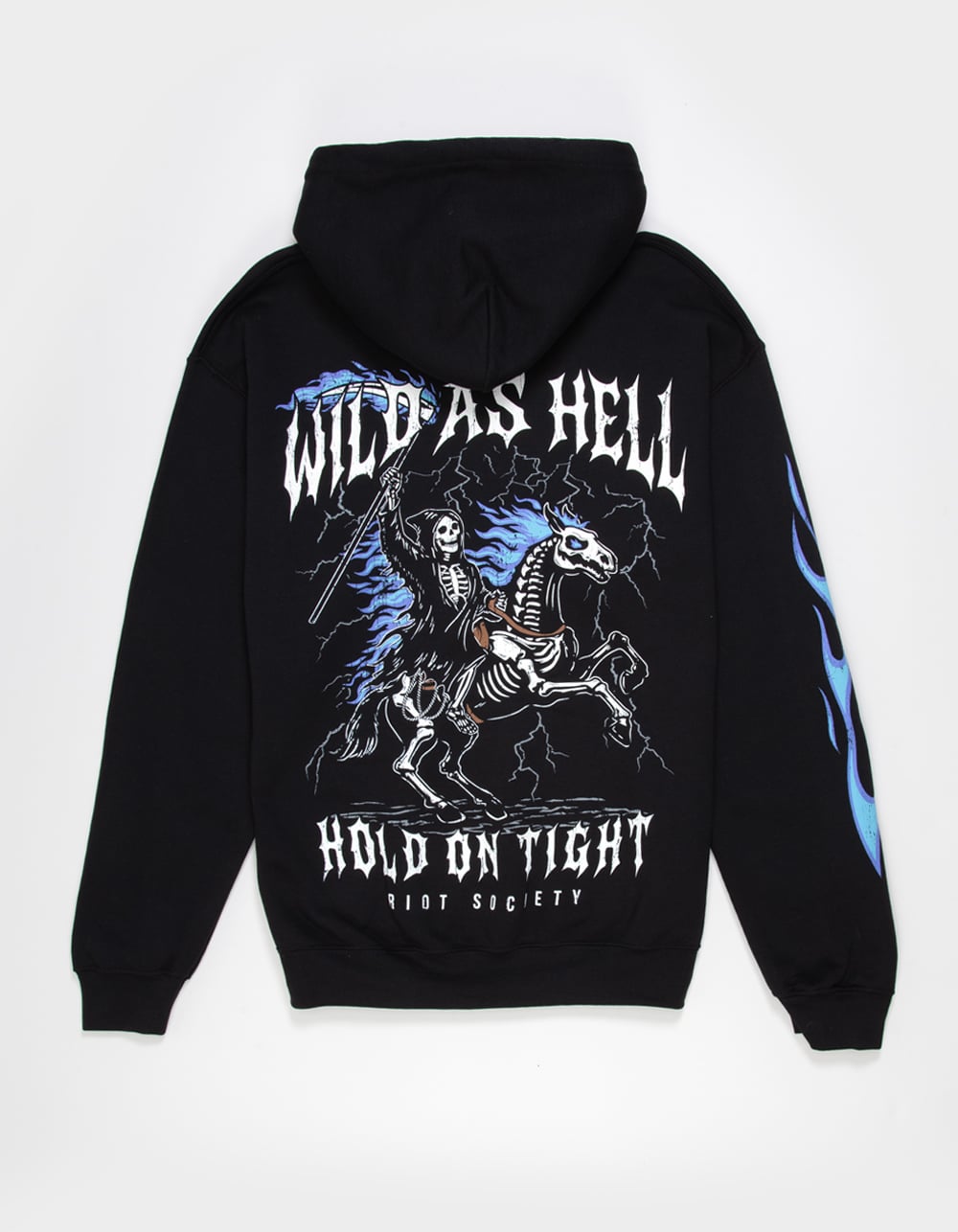 RIOT SOCIETY Wild As Mens Hoodie - BLACK