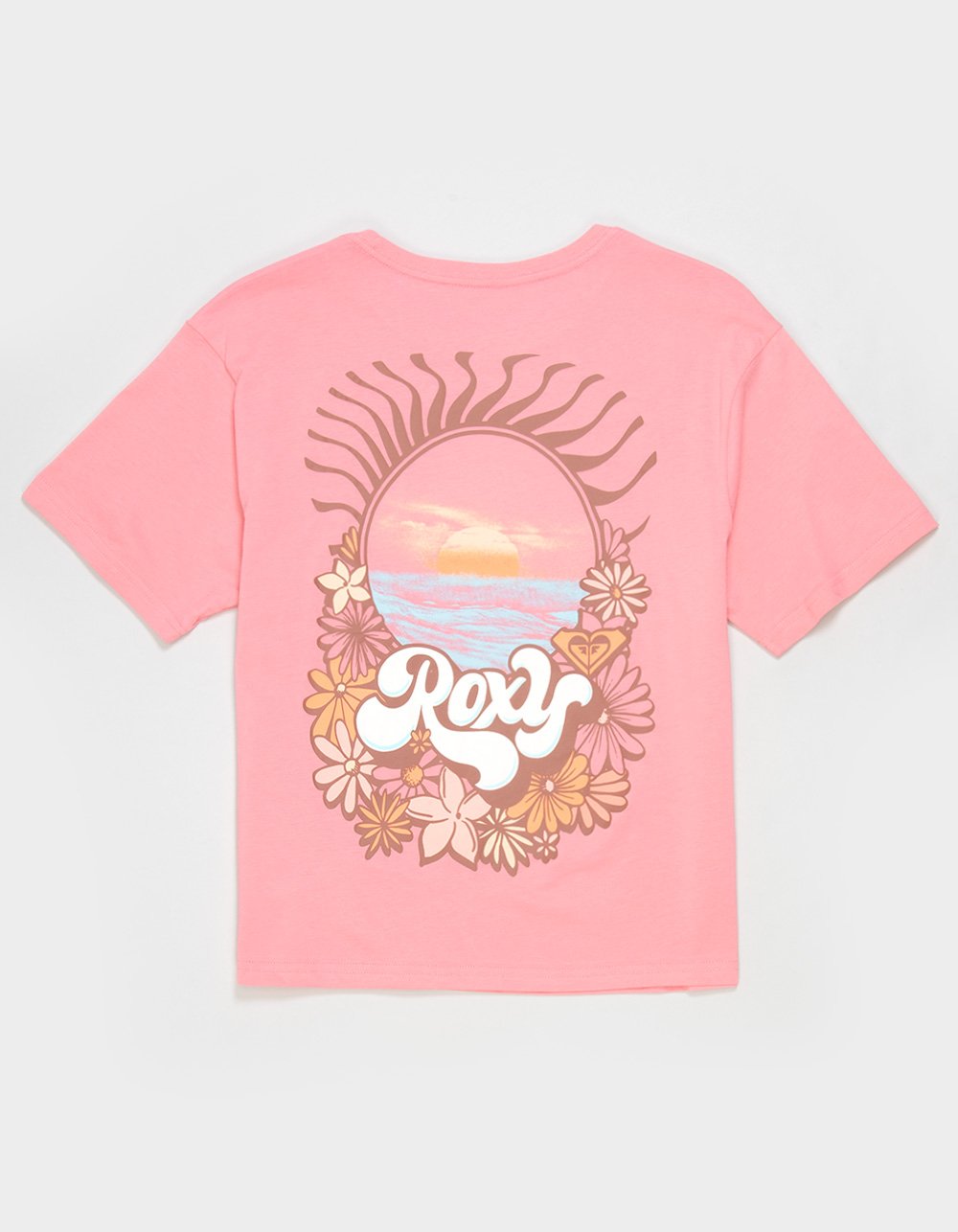 ROXY Aloha State Girls Boyfriend Tee - CORAL