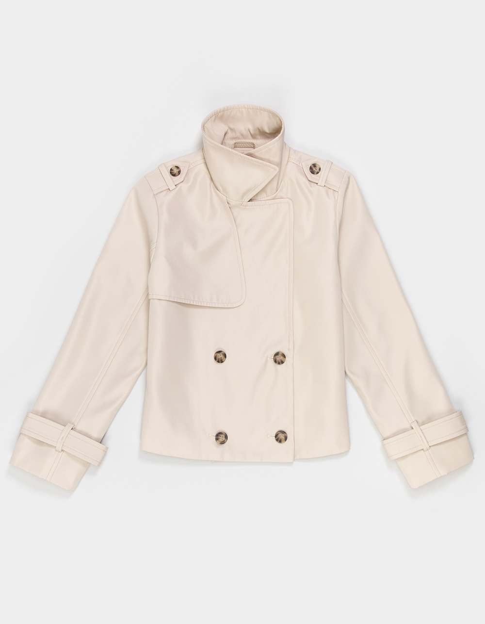 RSQ Girls Cropped Jacket - ECRU