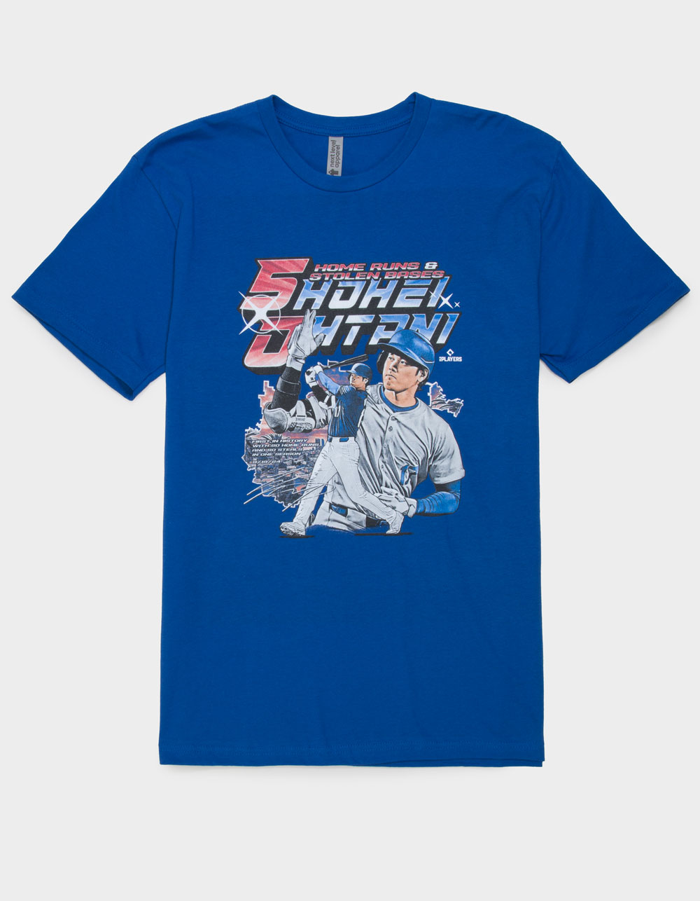 500 LEVEL Shohei Ohtani 50/50 Club Mens Tee - BLUE