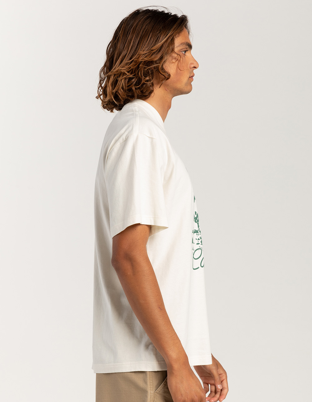 RSQ Mens Oversized Joshua Tree Tee - OFF WHITE