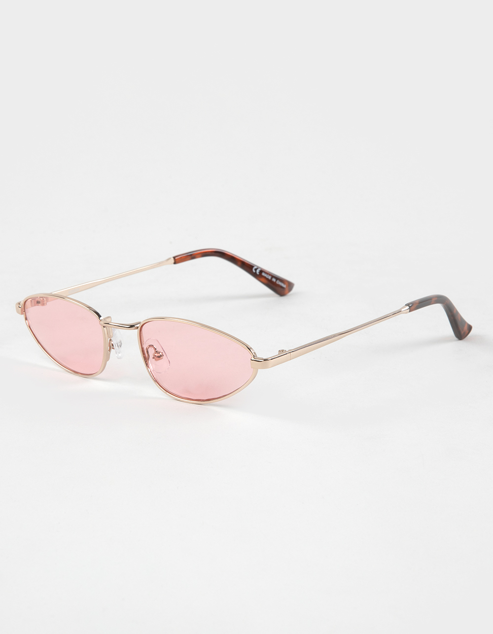 FULL TILT Cat Eye Metal Sunglasses - PINK
