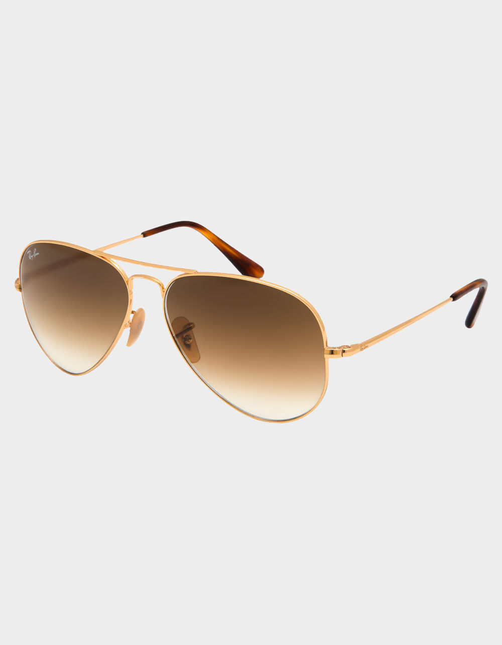 RAY-BAN RB3689 Aviator Gold & Light Brown Gradient Sunglasses - GOLD/LIGHT BROWN GRADIENT