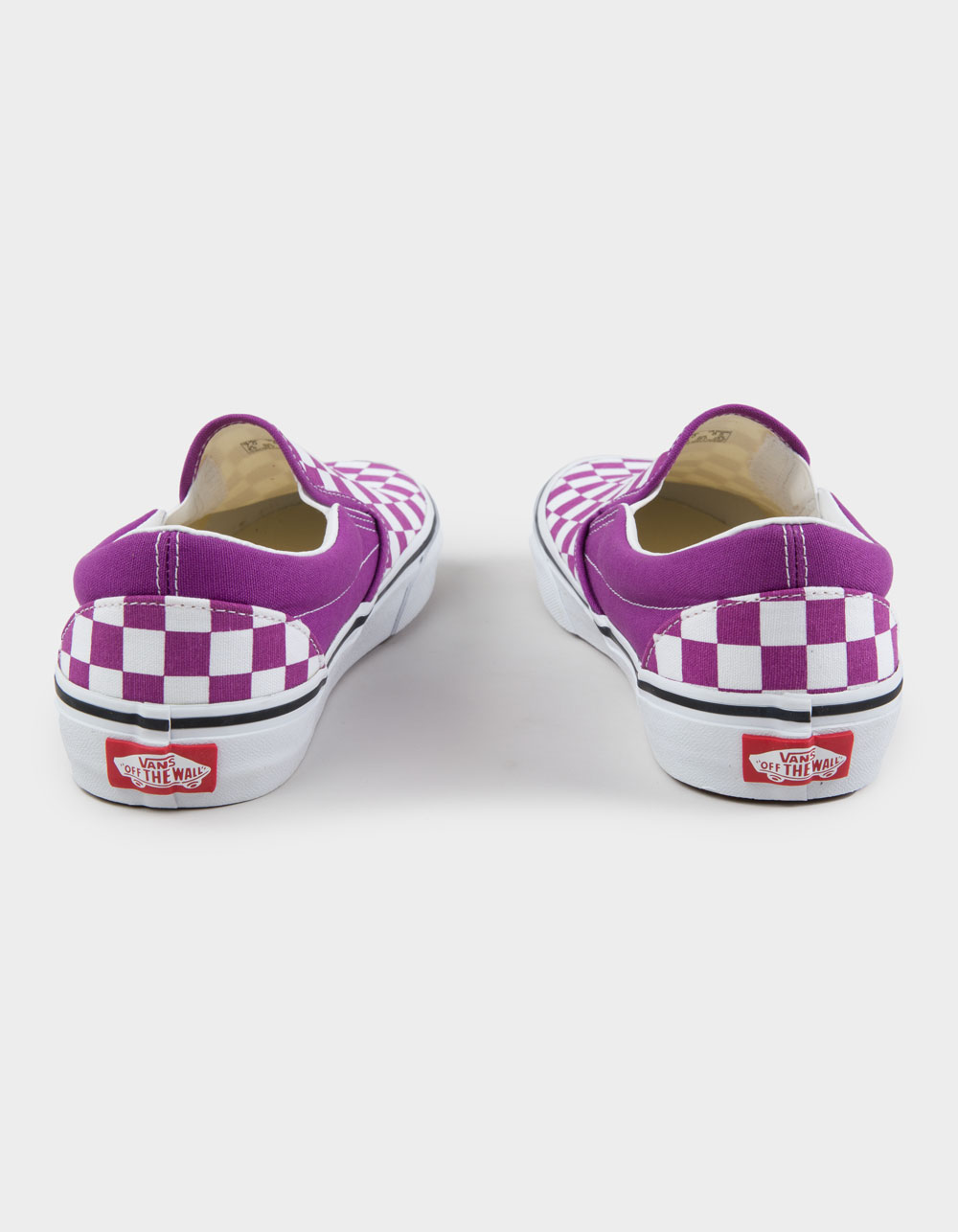 VANS Classic Slip-On Womens Checkerboard Shoes - BERRY