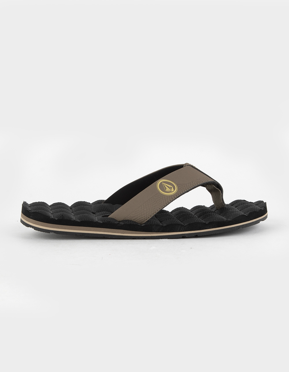 VOLCOM Recliner Mens Flip Flops - KHAKI