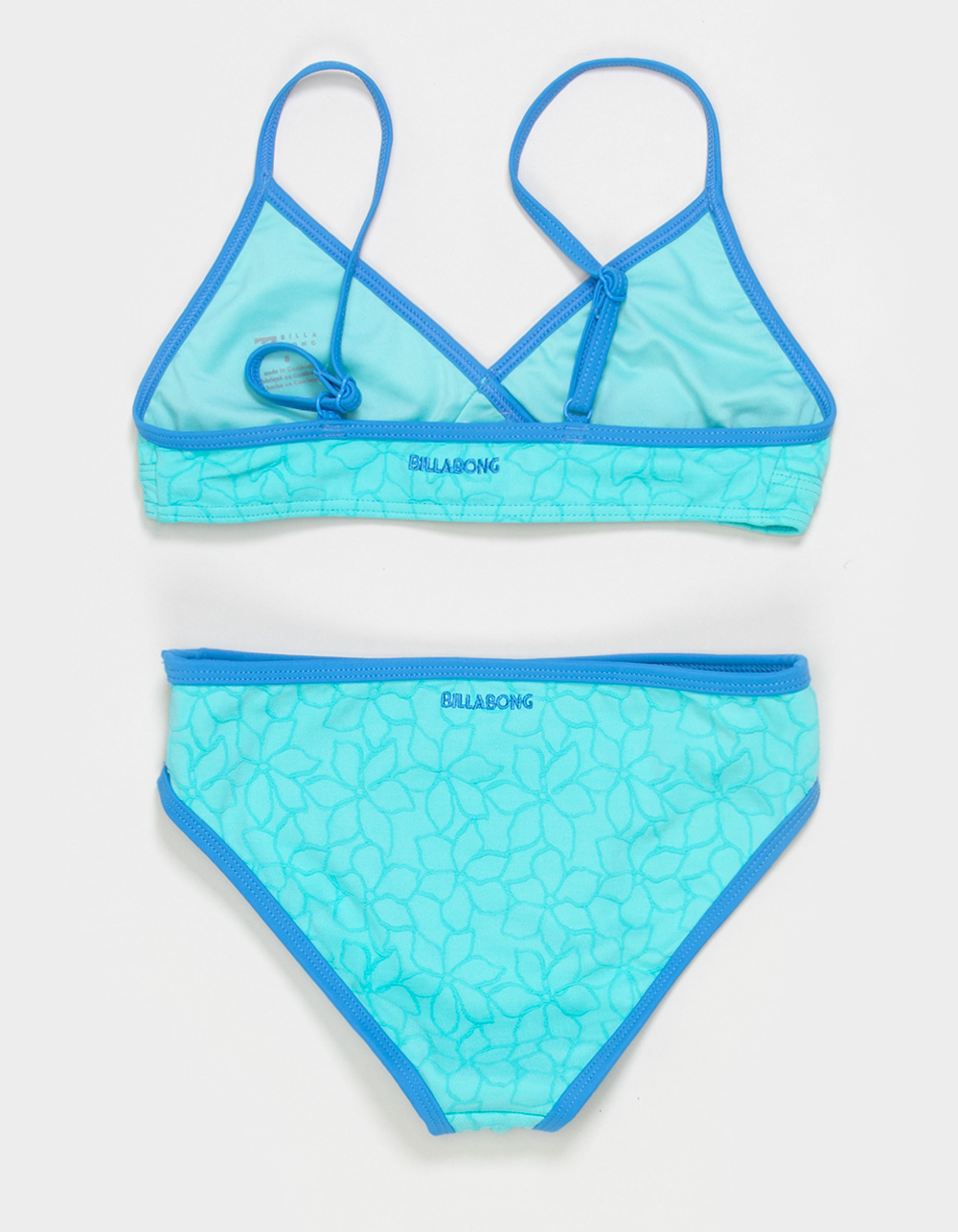 BILLABONG Wander Over Girls Textured Bikini Set - BLUE